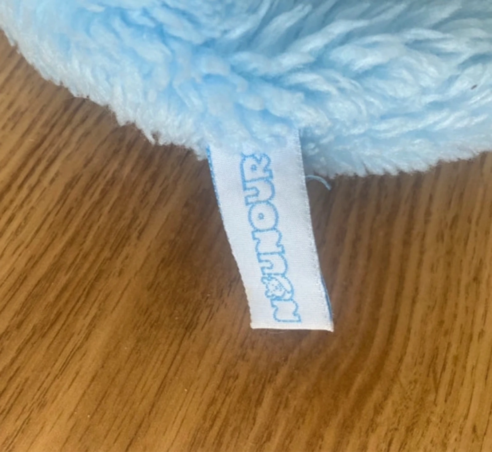 Urso de pelúcia coelho pijama vintage listrado azul e branco – photo 3